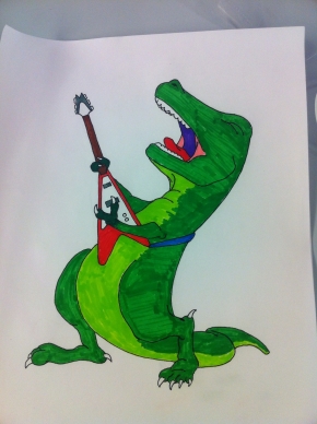 I snapped a photo of a drawing I did at work