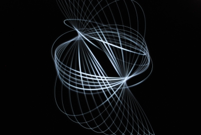Playing Spirograph with a slow shutter speed and a light on a string